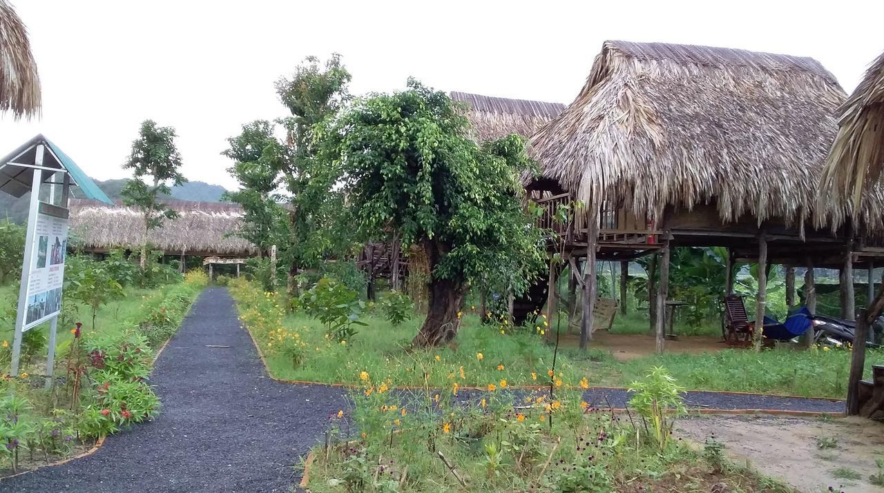 Vila Sunny Field Eco Stilt House Cat Tien Exteriér fotografie