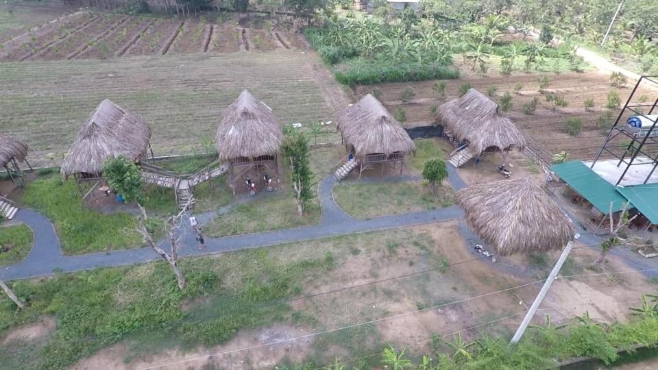 Vila Sunny Field Eco Stilt House Cat Tien Exteriér fotografie